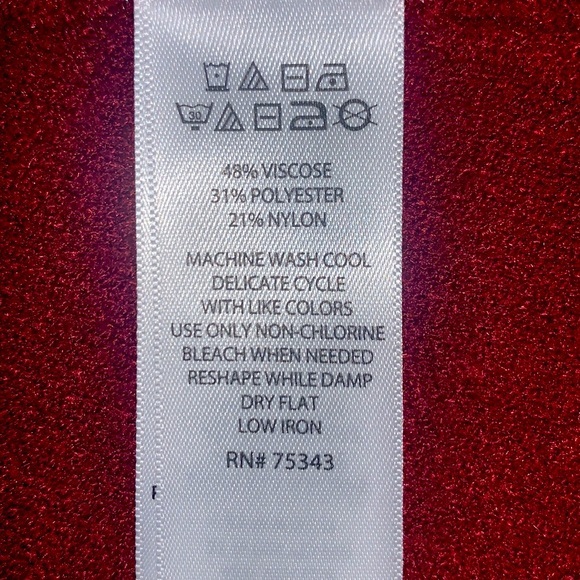 Cynthia Rowley size M burgundy w orange cuffs zip up A-line 3/4 sleeve sweater - Picture 12 of 14